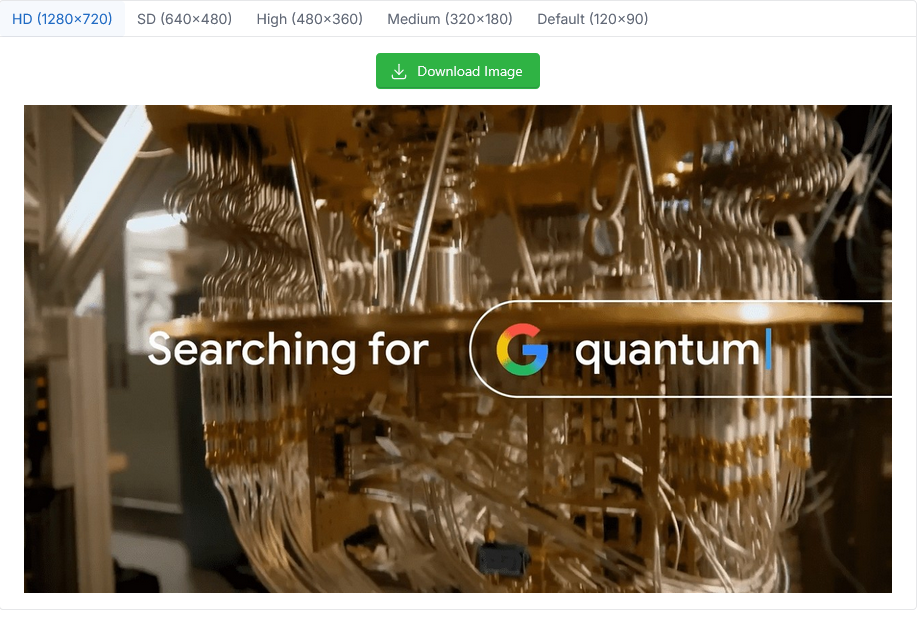 YouTube Thumbnails Downloader