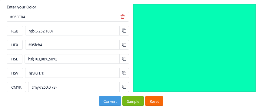 Color Converter Tool