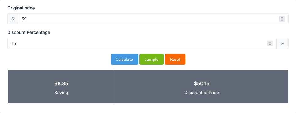 Herramienta Calculadora de Descuentos Online