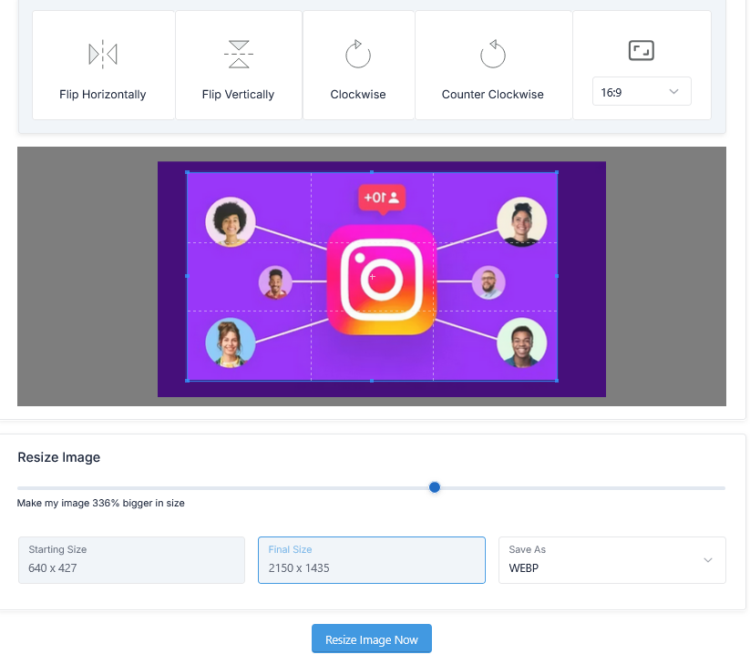 Image Resizer Tool